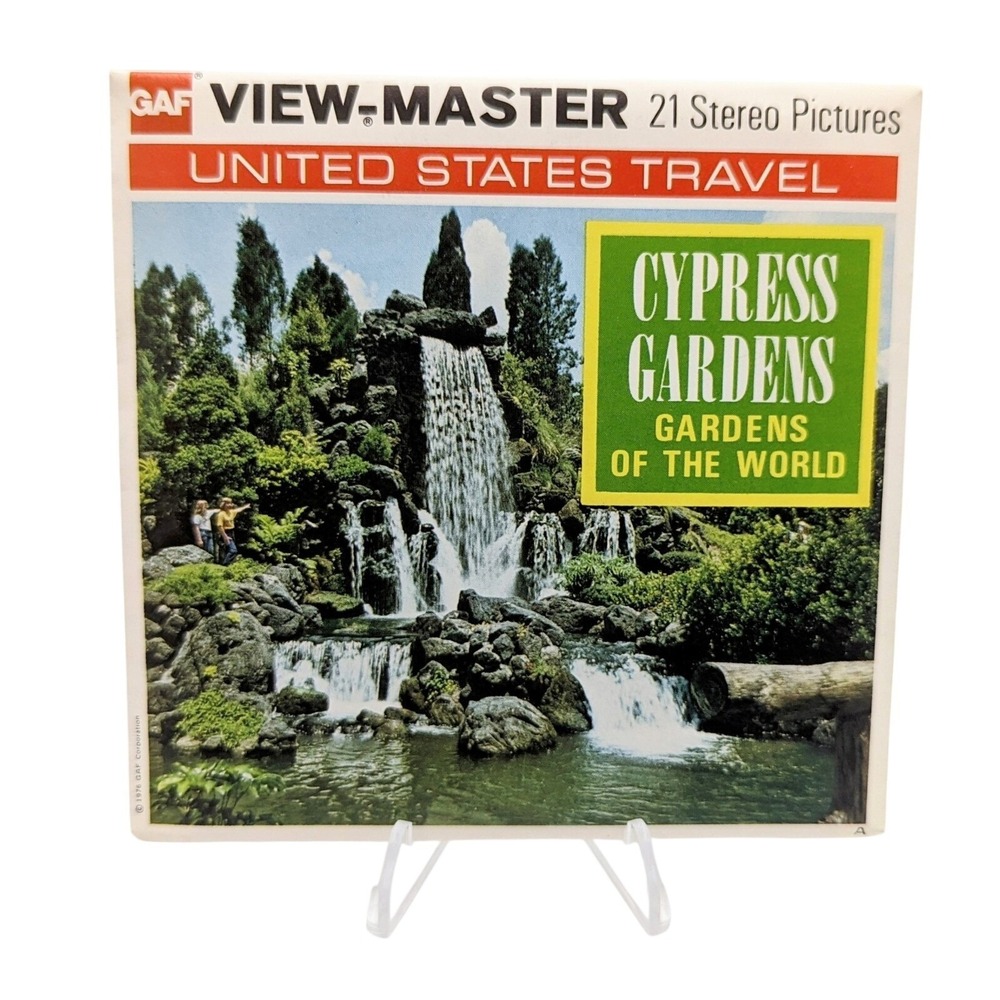 1976 GAF View-Master Cypress Gardens 21 Stereo Pictures 3 Reel Pack
